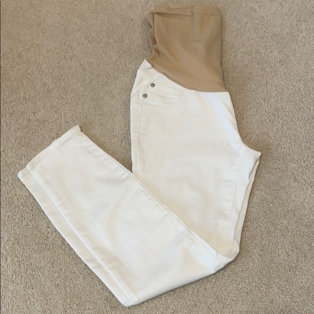 EUC Luxe Essentials Denim white skinny jeans